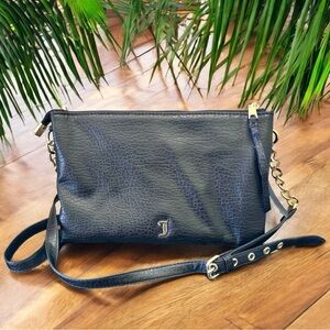 JUICY COUTURE Black Crossbody Bag w/ Gold-Tone Details